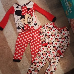 Set of 2 Minnie Mouse Pjs